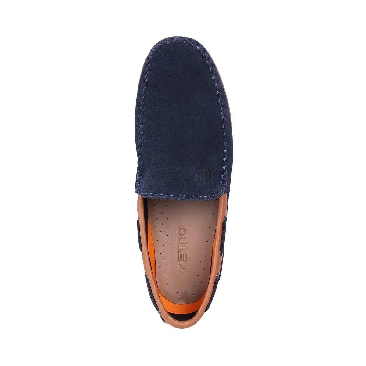 Metro Men Blue Casual Loafers