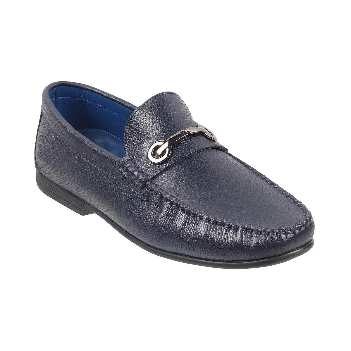 Metro Men Blue Casual Moccasin