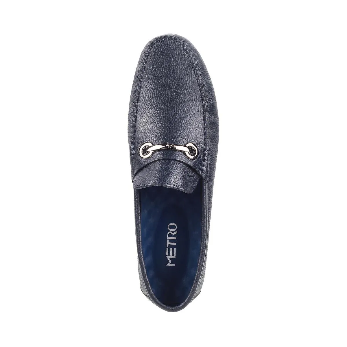 Metro Men Blue Casual Moccasin