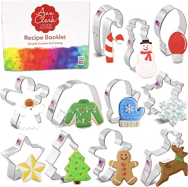 NEW! 11-pc Christmas Cookie Cutter Set Made in USA by Ann Clark Cookie Cutter