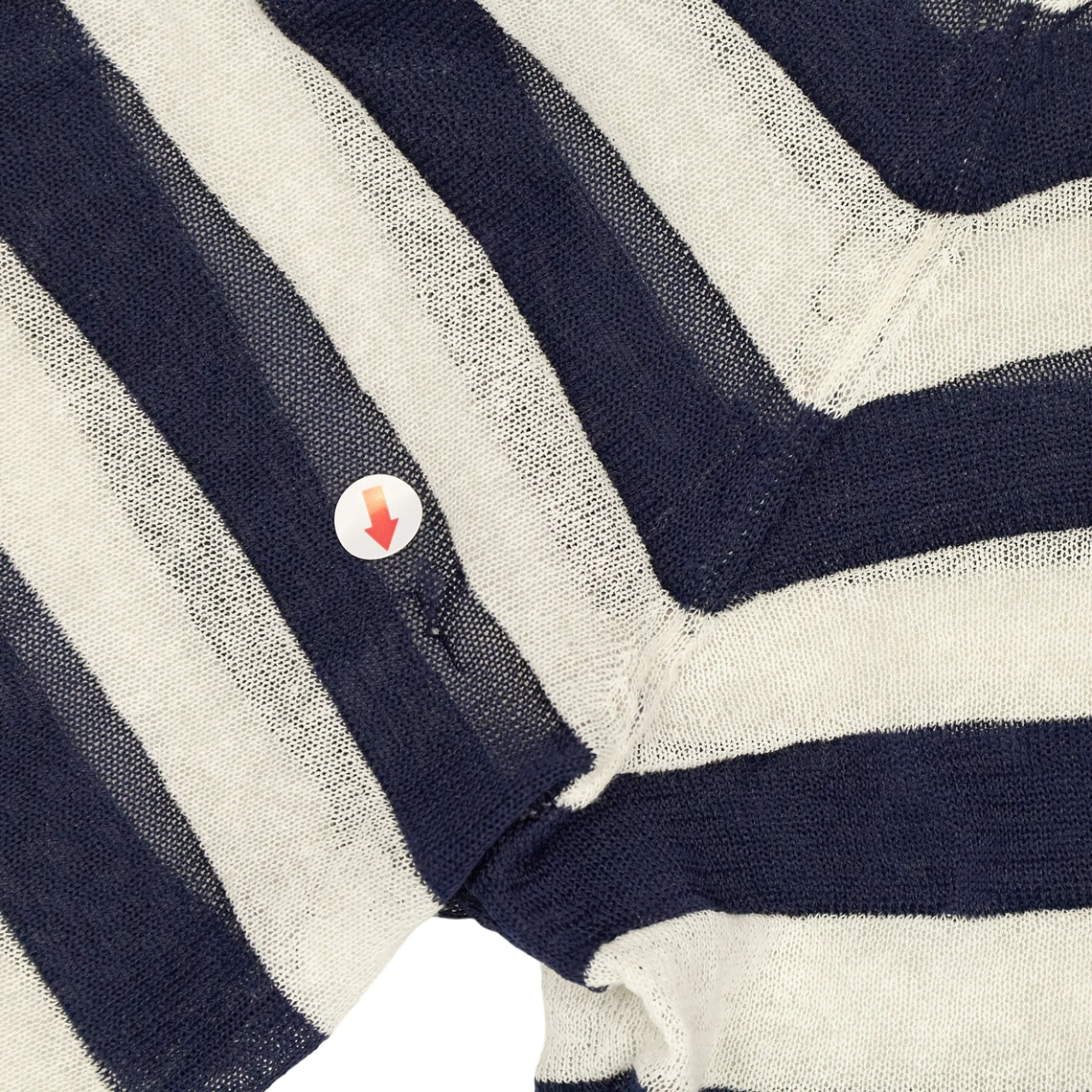 Orla Kiely Blue White Striped Cardigan