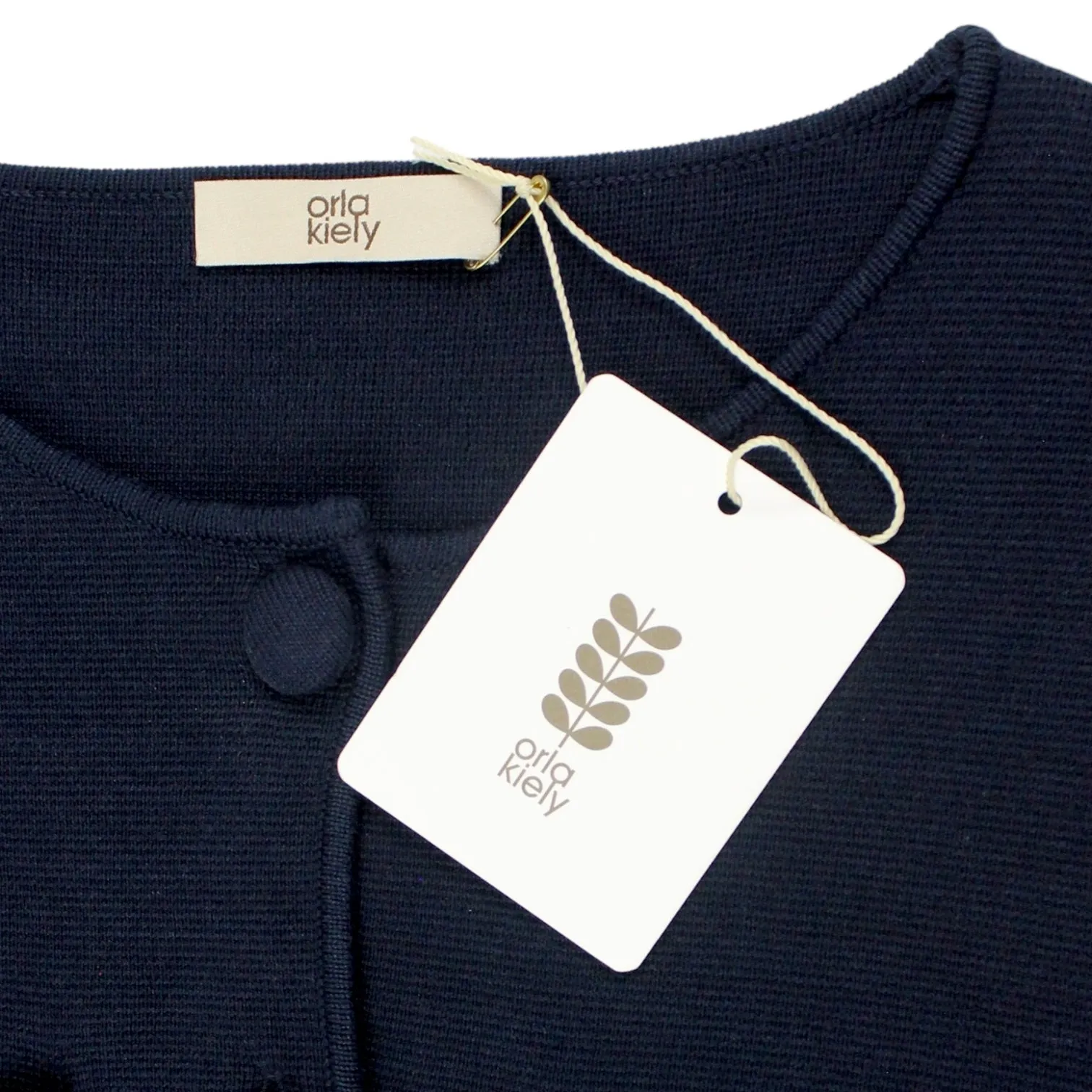 Orla Kiely Navy 4 Pocket Cardigan