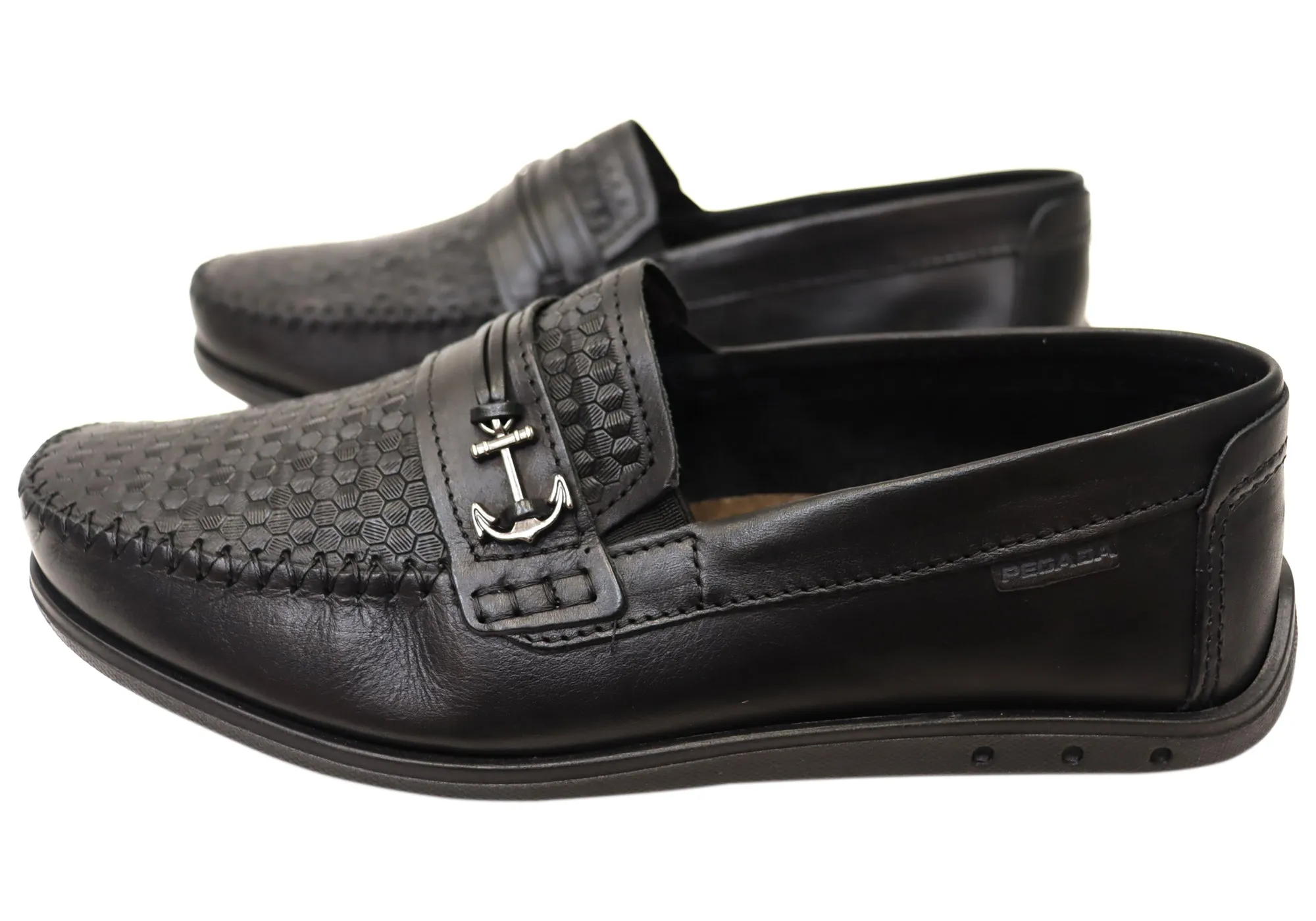 Pegada Casper Mens Comfortable Leather Loafers Shoes Made In Brazil