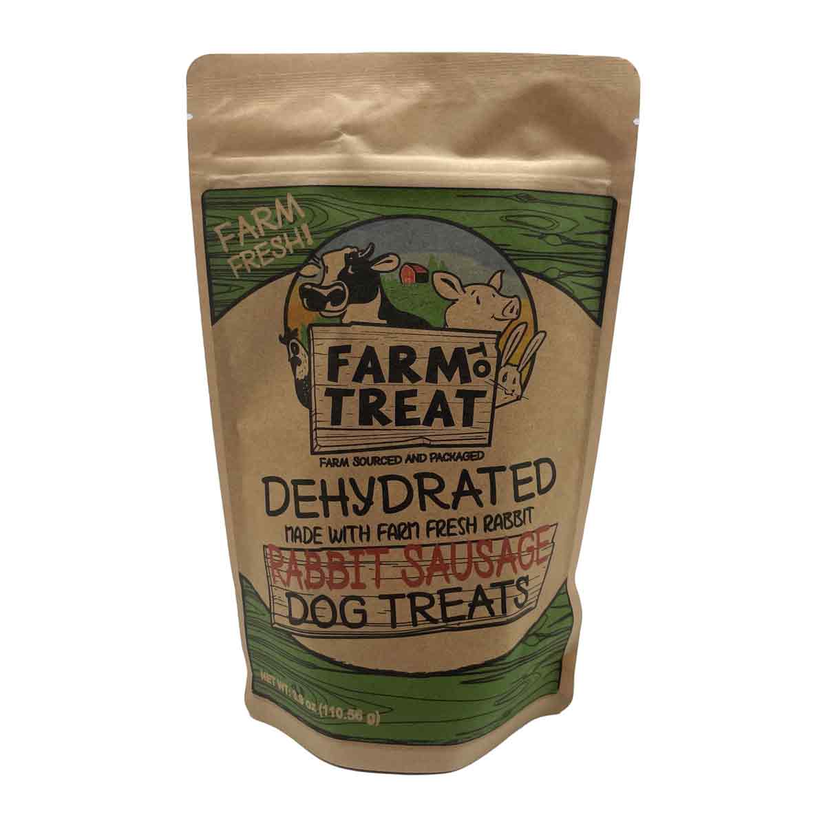 Rabbit Sausage Dog Treat Made in USA