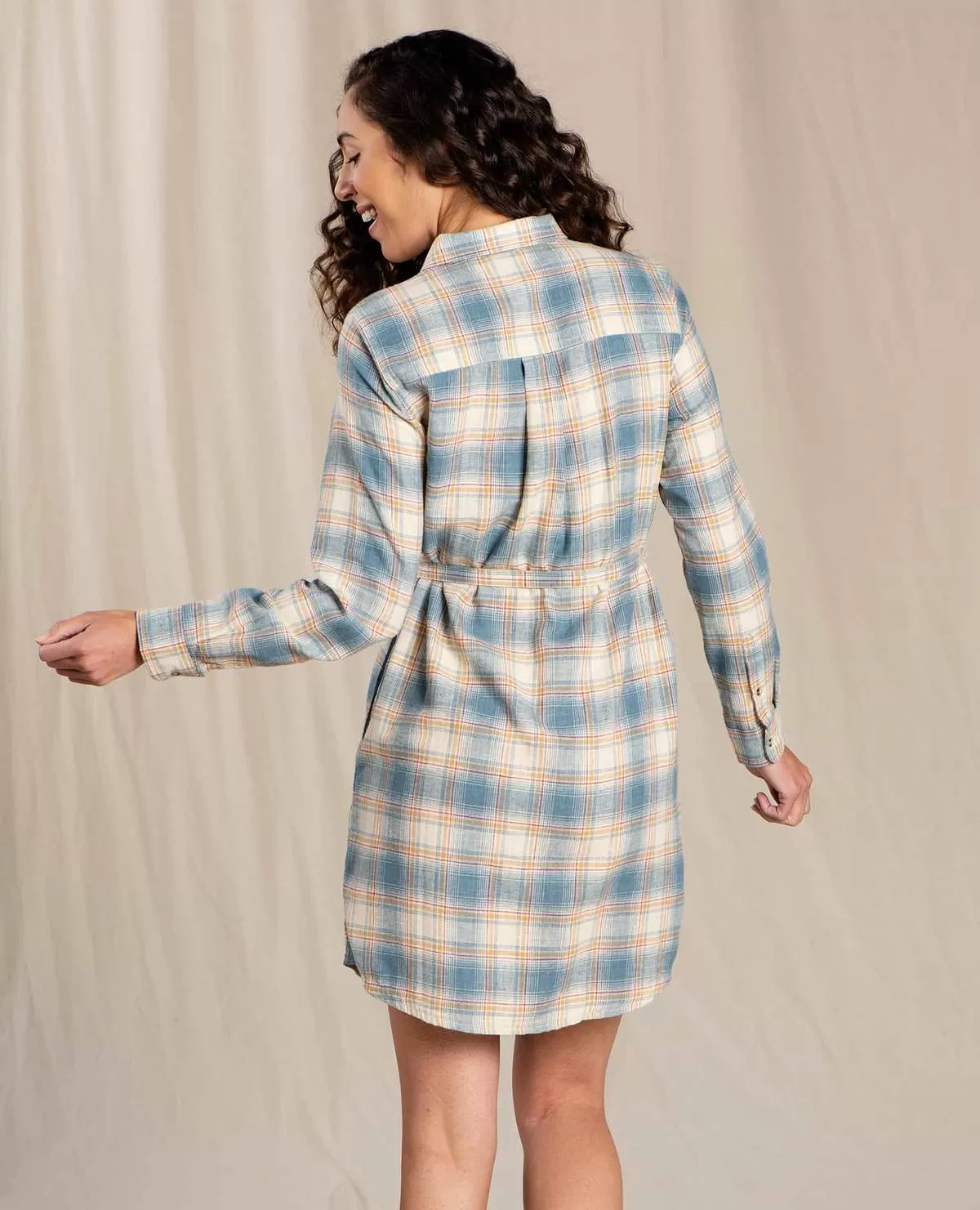 Raelynn Flannel Shirtdress