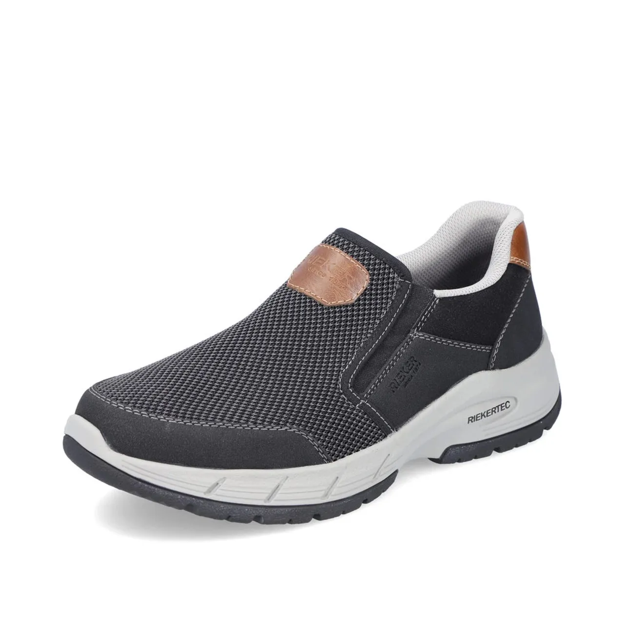 Rieker 19150-00 Black slip on casual shoe