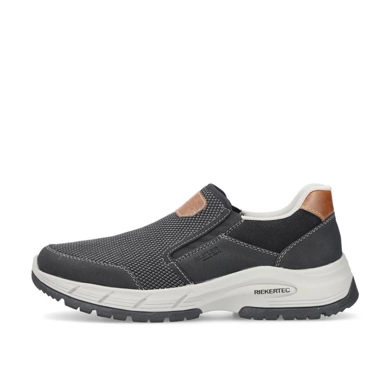 Rieker 19150-00 Black slip on casual shoe