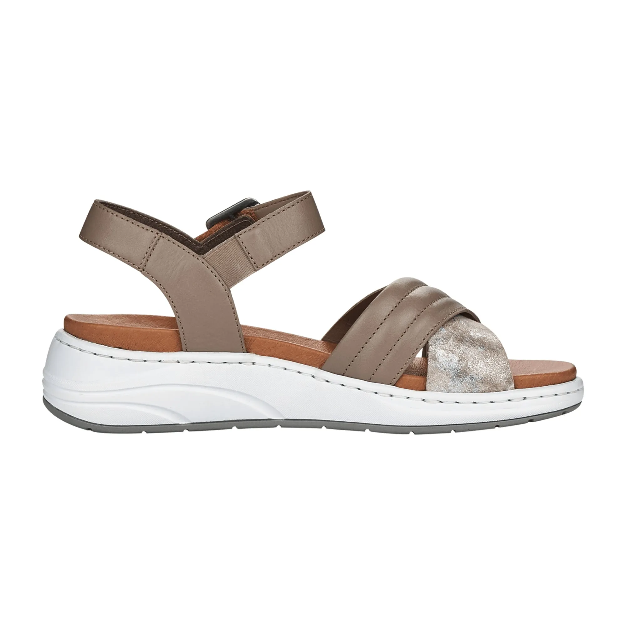 Rieker Beige Sandals for Women Comfortable Spring Summer Footwear