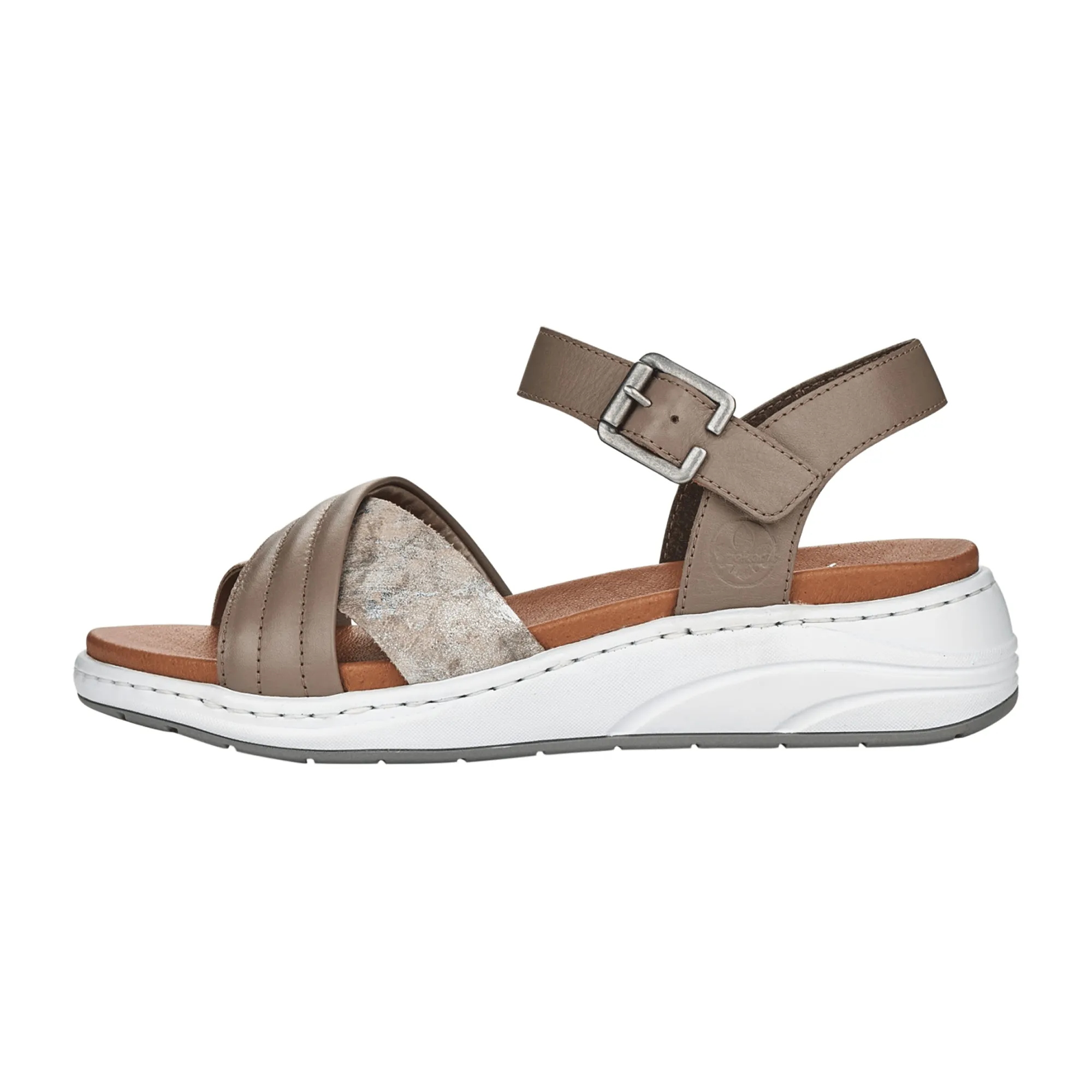 Rieker Beige Sandals for Women Comfortable Spring Summer Footwear