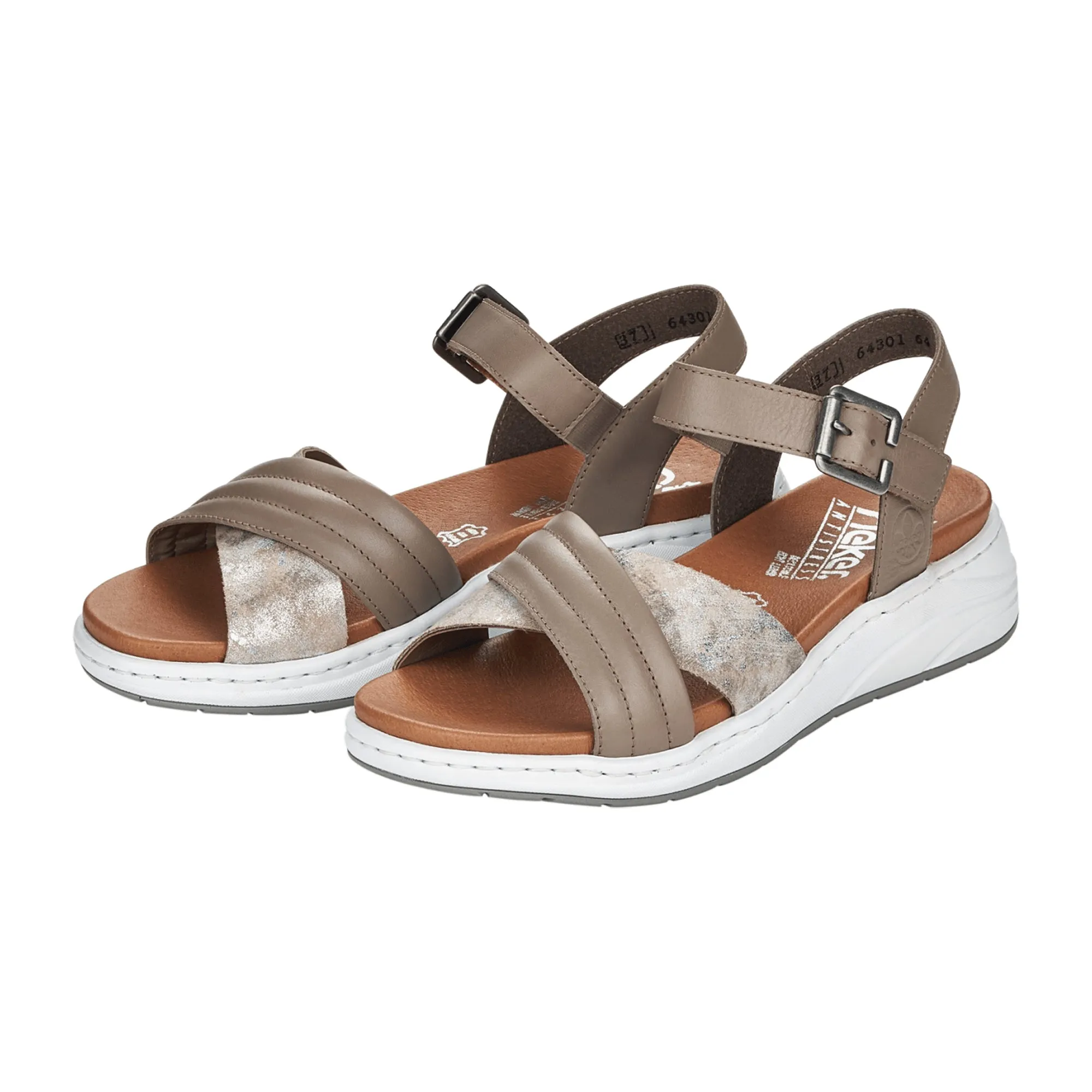 Rieker Beige Sandals for Women Comfortable Spring Summer Footwear