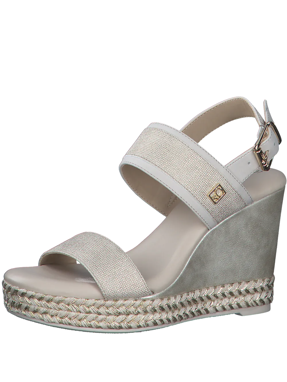 S Oliver Wedge Sandal Champagne