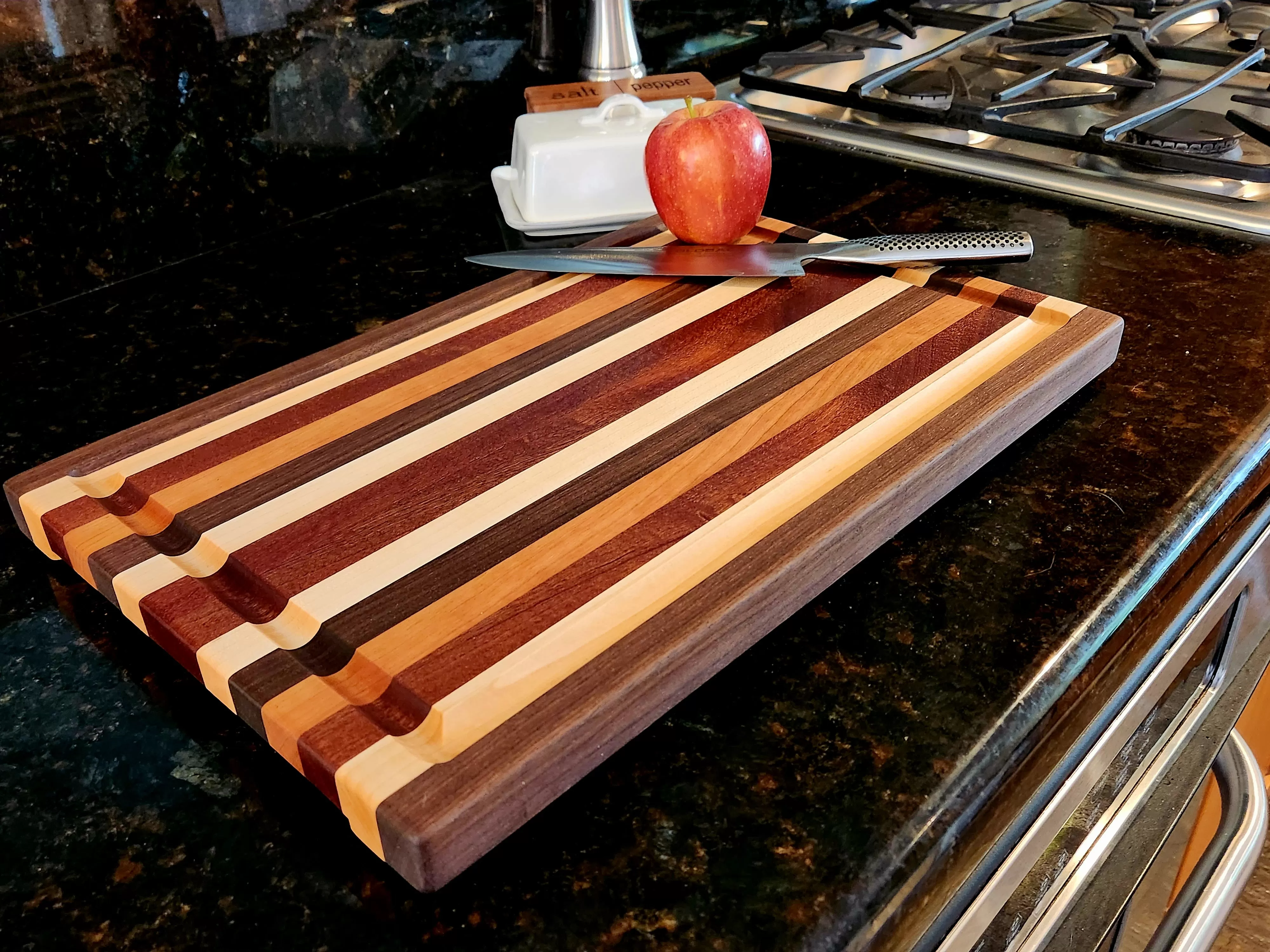 Sale: Hardwood Cutting Board - Medium 18 x 12 x 1 Made in USA