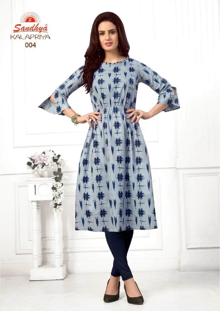 Sandhya Prints Kalapriya Cotton Readymade Kurti Collection