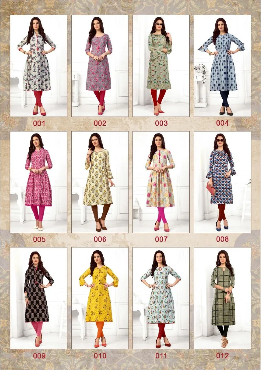 Sandhya Prints Kalapriya Cotton Readymade Kurti Collection