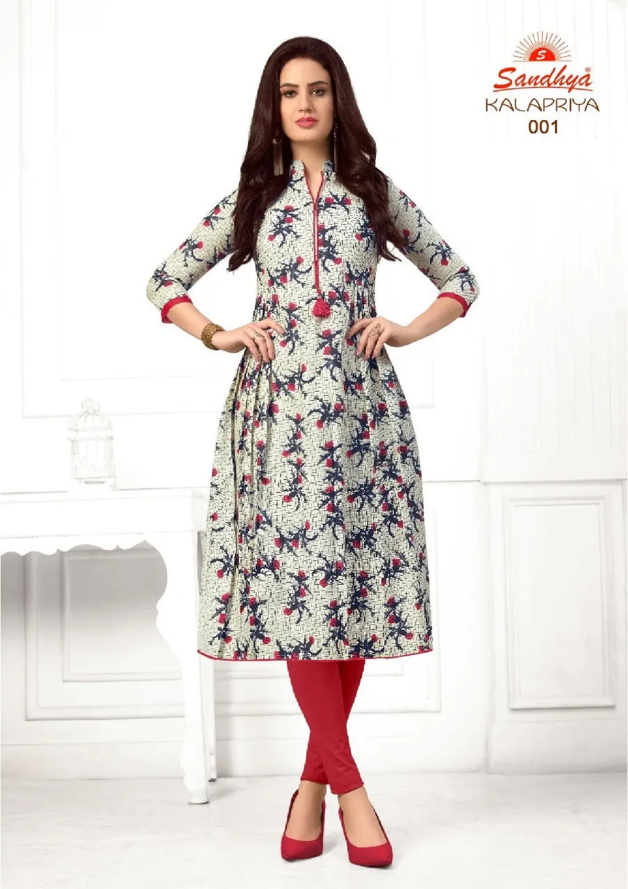 Sandhya Prints Kalapriya Cotton Readymade Kurti Collection