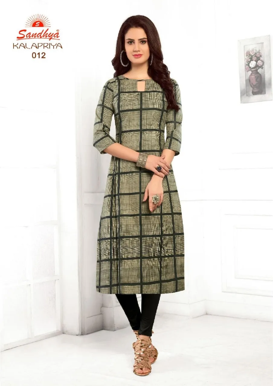 Sandhya Prints Kalapriya Cotton Readymade Kurti Collection