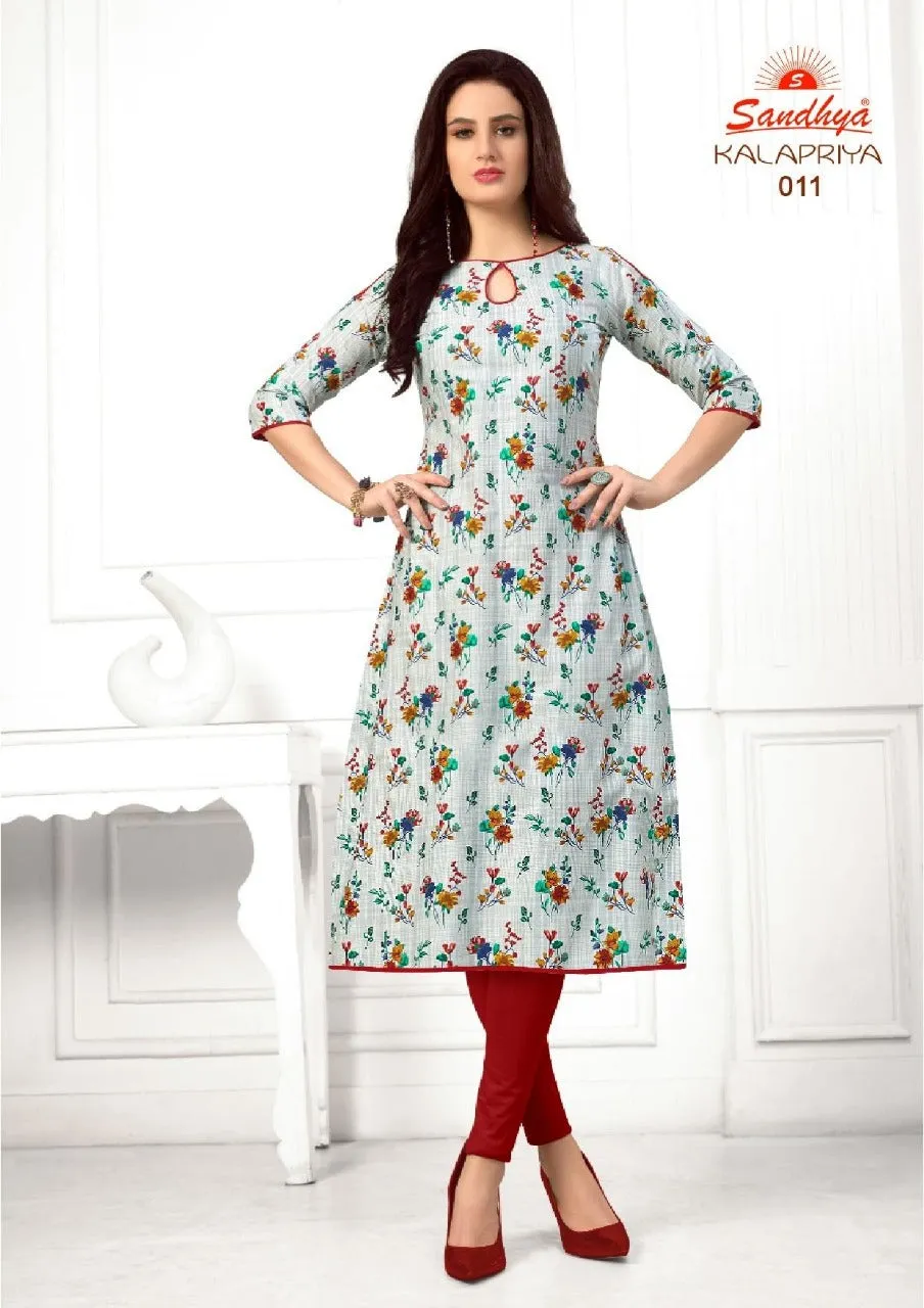 Sandhya Prints Kalapriya Cotton Readymade Kurti Collection