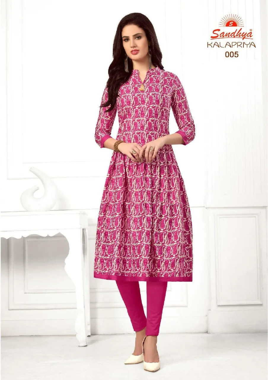 Sandhya Prints Kalapriya Cotton Readymade Kurti Collection