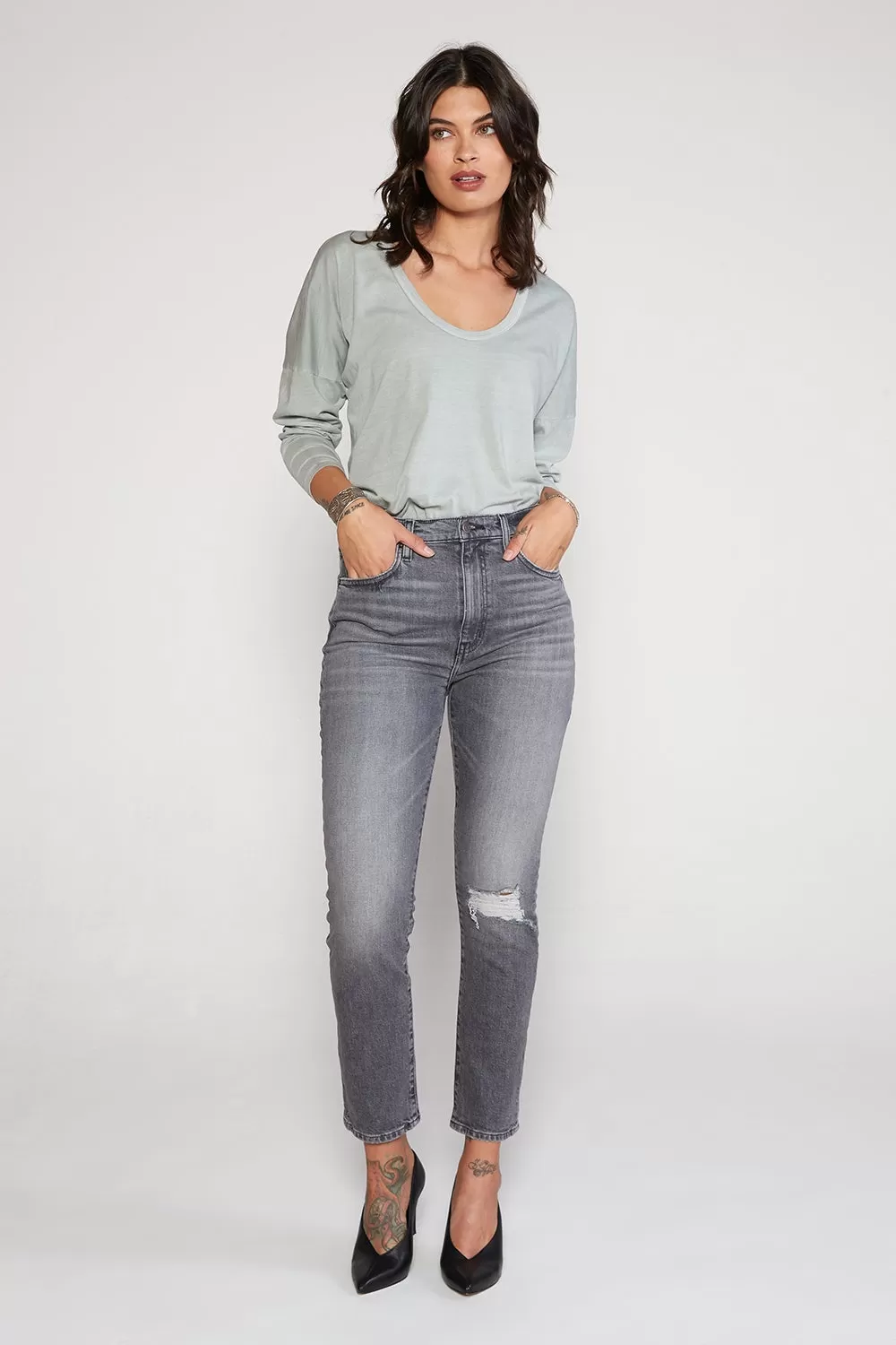 Scarlet Mid Rise Slim