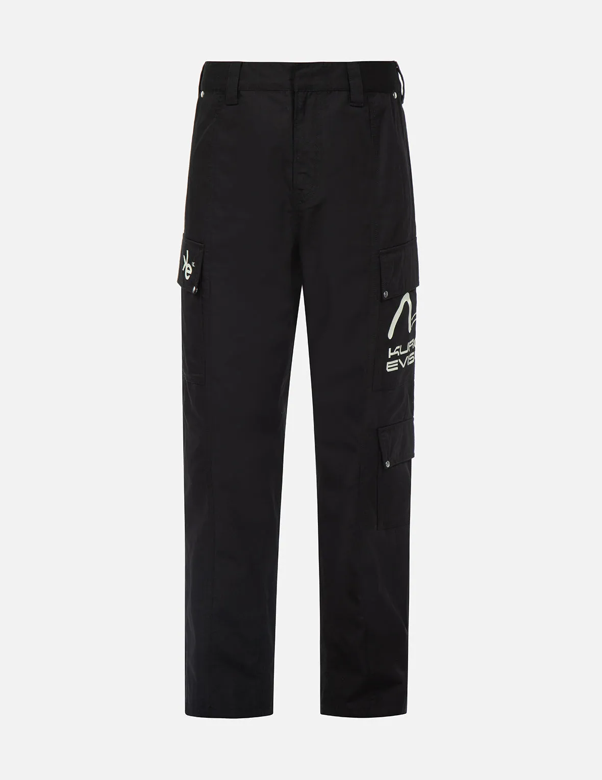 Seagull and Logo Print Cargo Pants