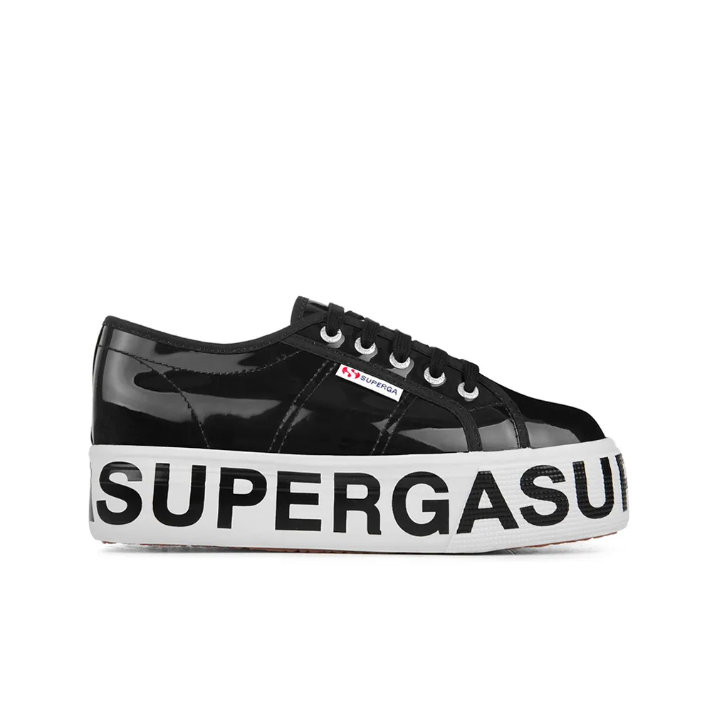 Superga 2790 COTTRANSPLETTERINGW Woman Shoes Black