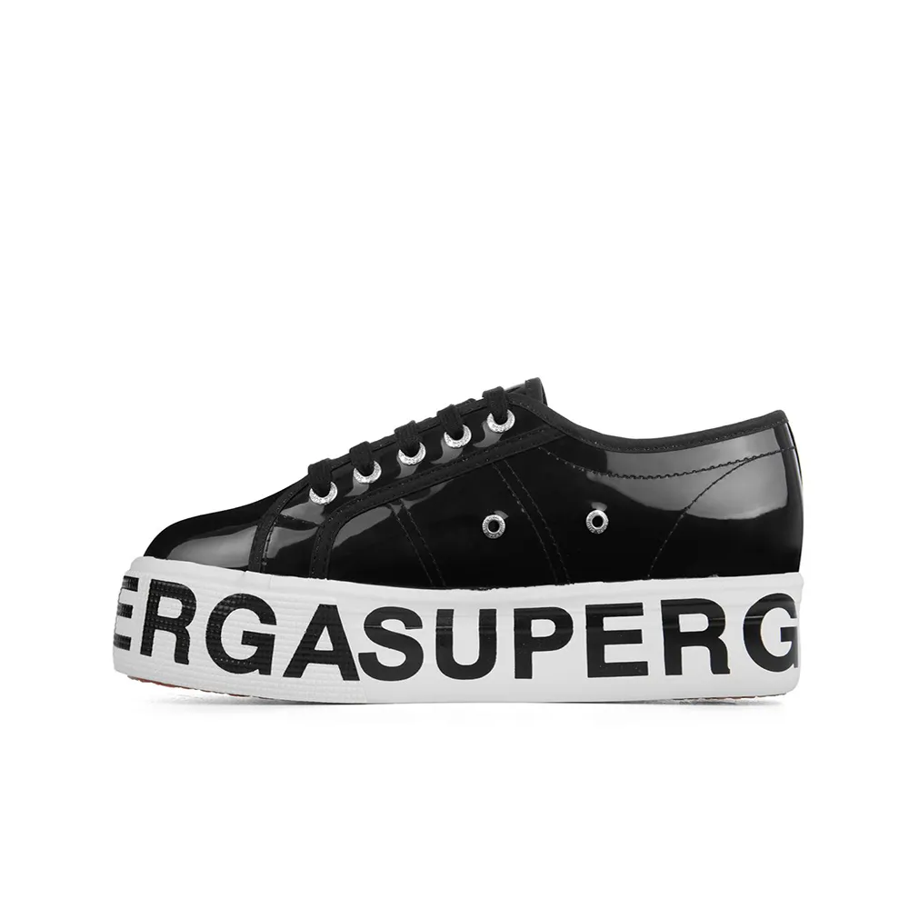 Superga 2790 COTTRANSPLETTERINGW Woman Shoes Black