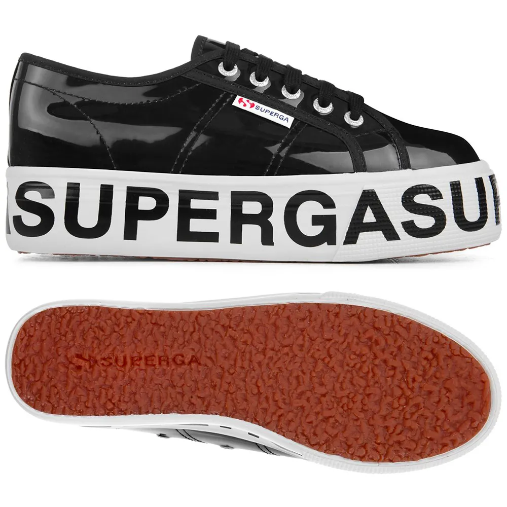 Superga 2790 COTTRANSPLETTERINGW Woman Shoes Black