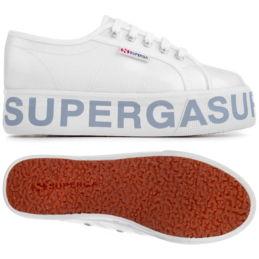 Superga 2790 COTTRANSPLETTERINGW Woman Shoes White