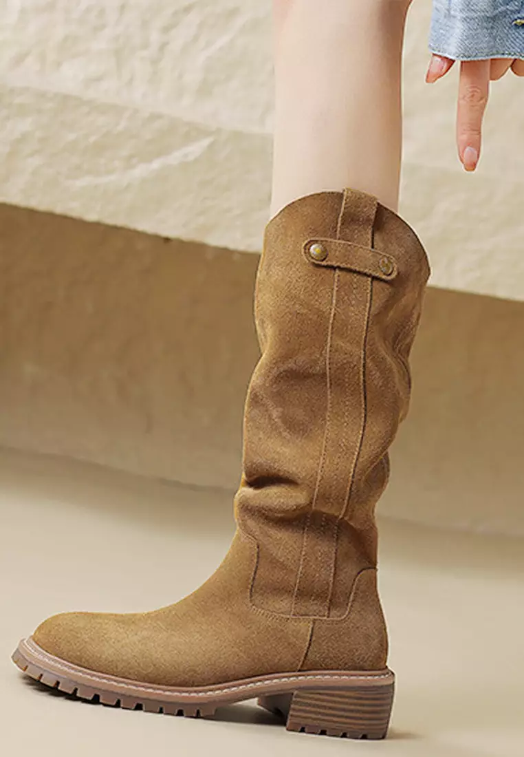 Twenty Eight Shoes VANSA Fashionable Cow Suede High Knight Boots VSW-B08288701