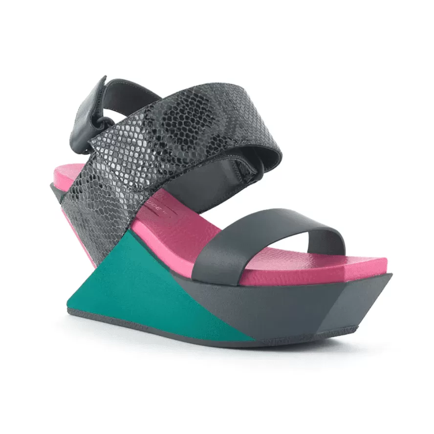 United Nude Delta Wedge Sandal - Candy Snake