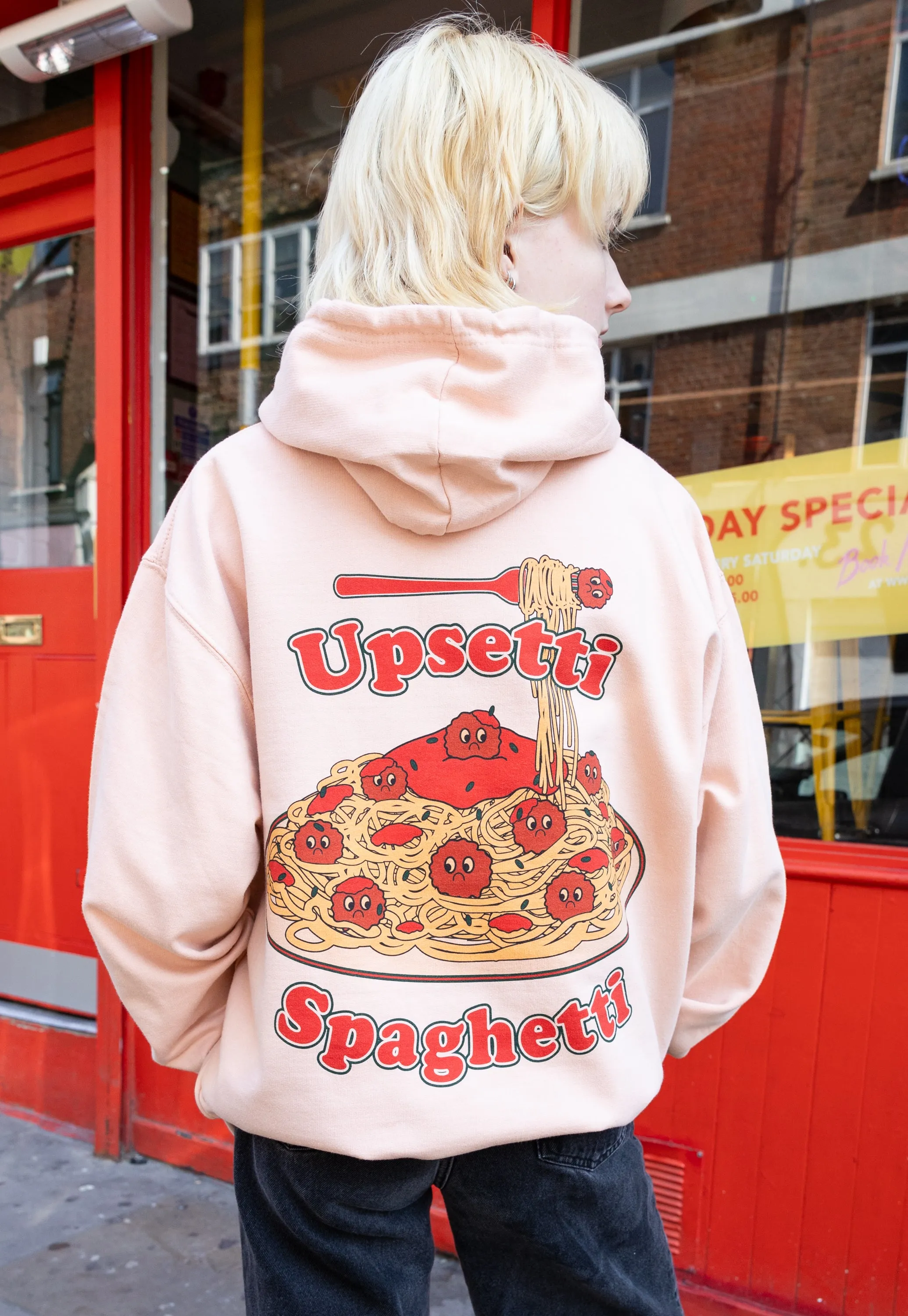 Upsetti Spaghetti Peach Hoodie