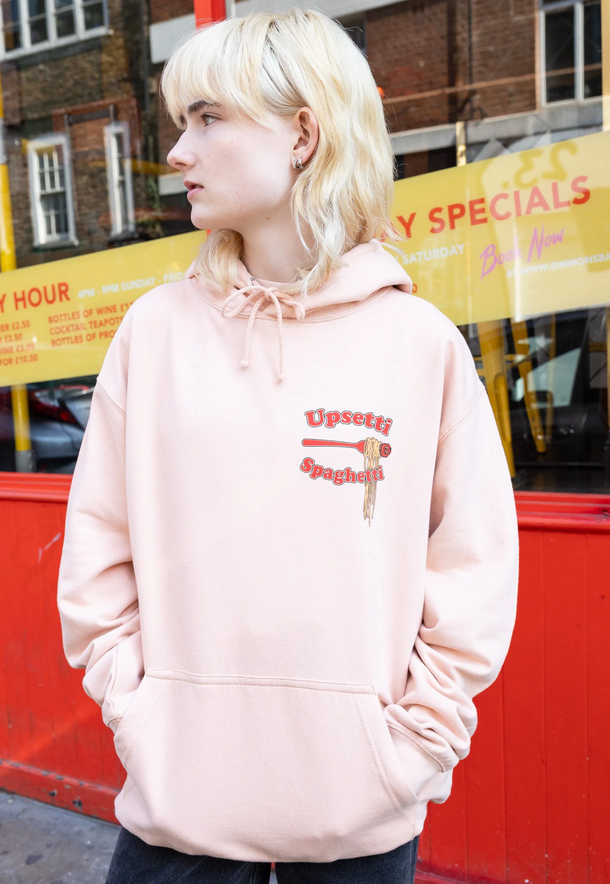 Upsetti Spaghetti Peach Hoodie