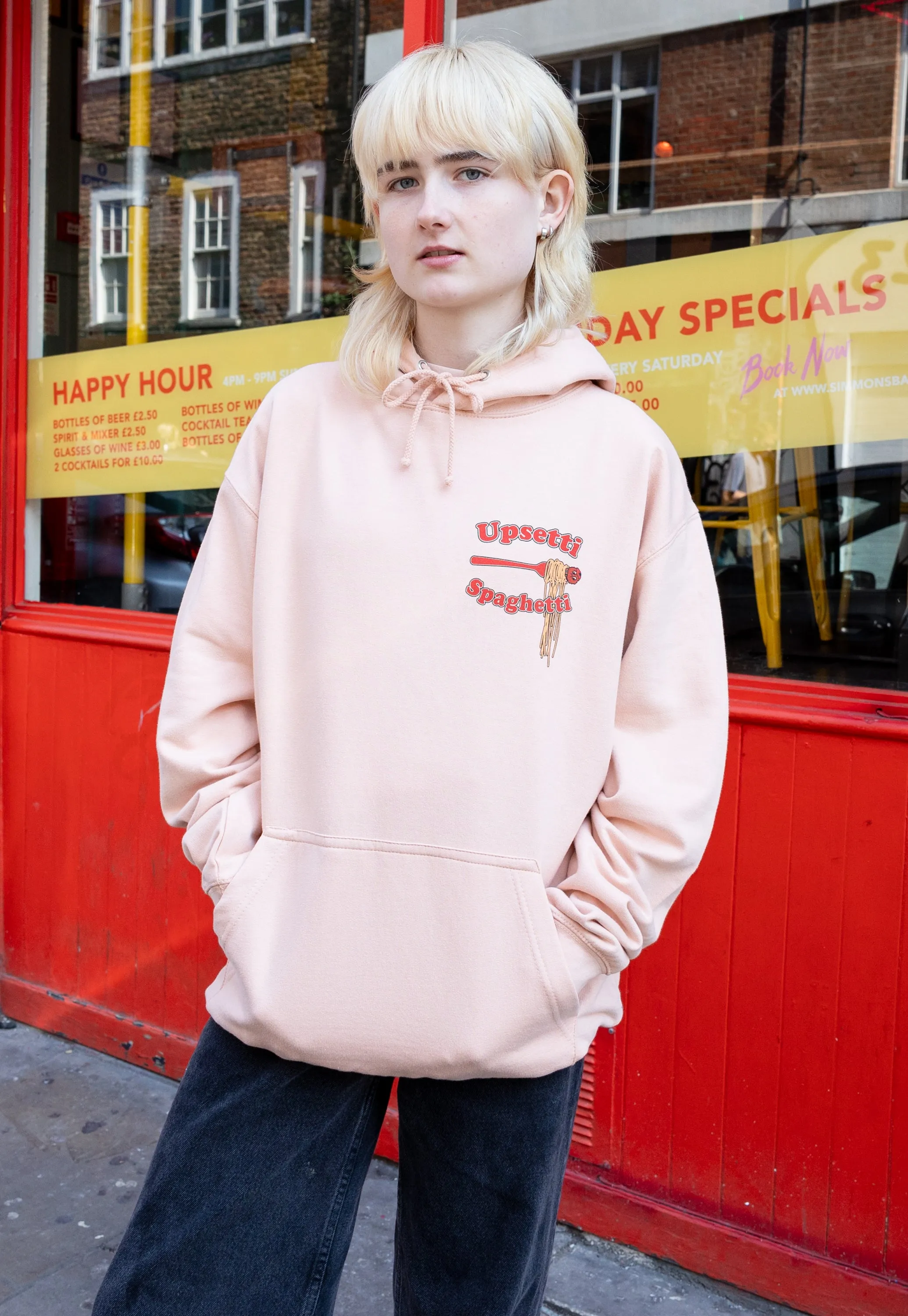 Upsetti Spaghetti Peach Hoodie