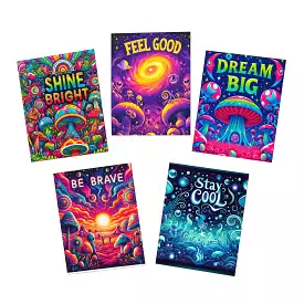 Vibe Tribe Multi-Design Encouraging Greeting Cards (5-Pack)