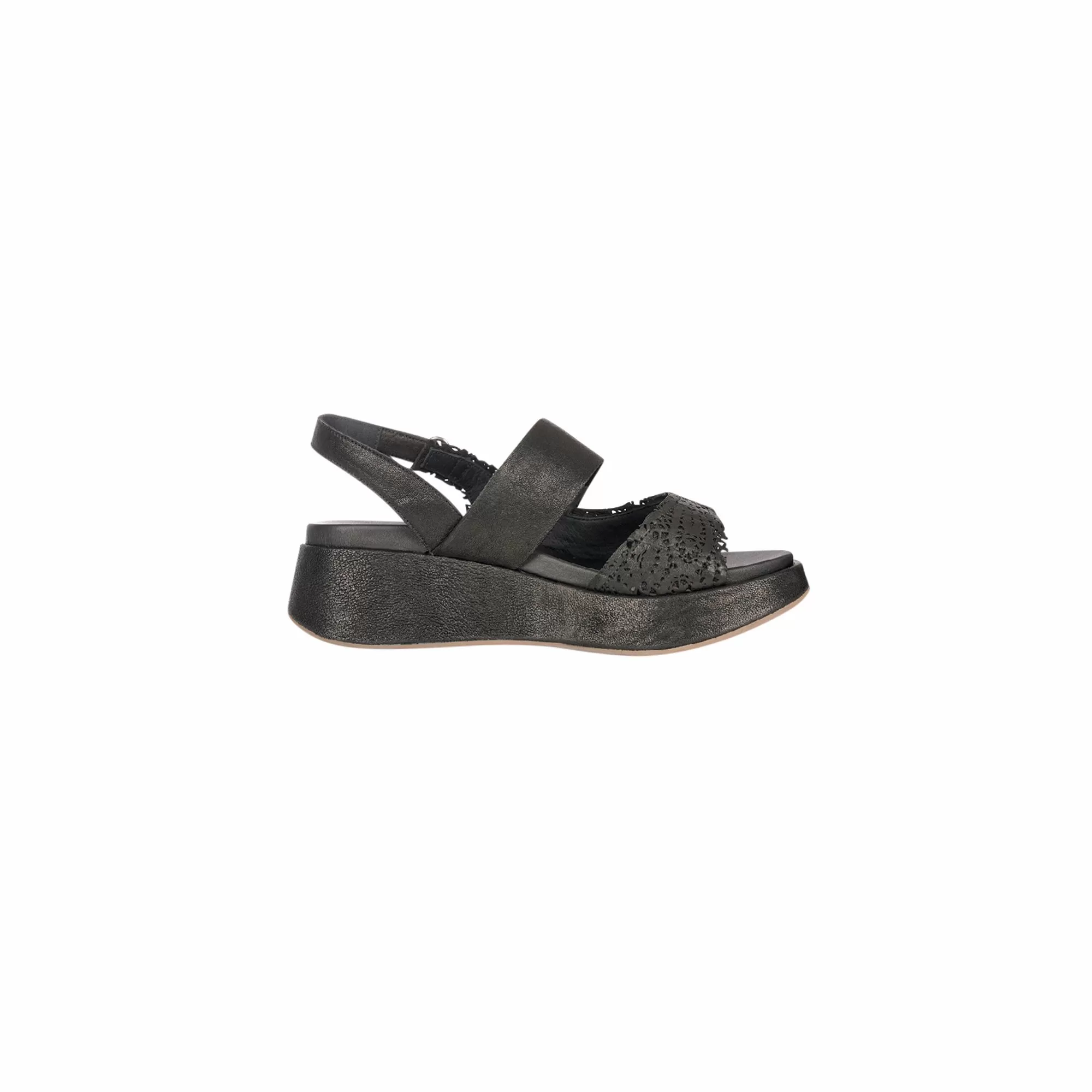 Wedge Sandal Pizzo black