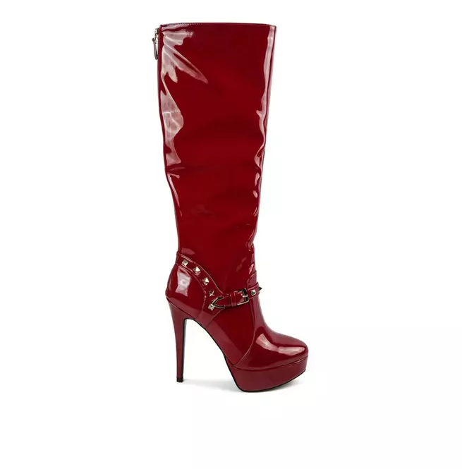 Women's Mid Calf Stiletto Heeled Boots